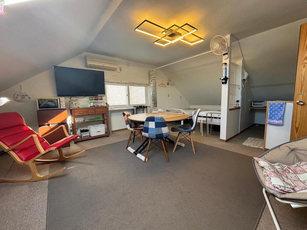 TV a/nebo společenská místnost v ubytování Guest House モモ