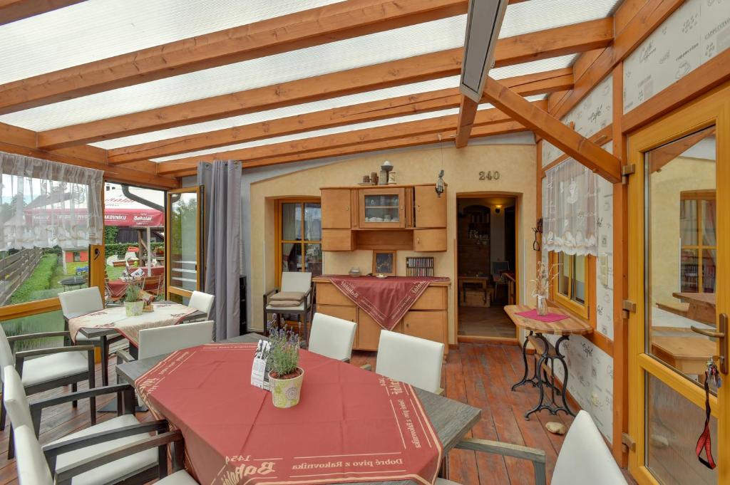 Posezení v ubytování Resort Abertham - penzion Ellen