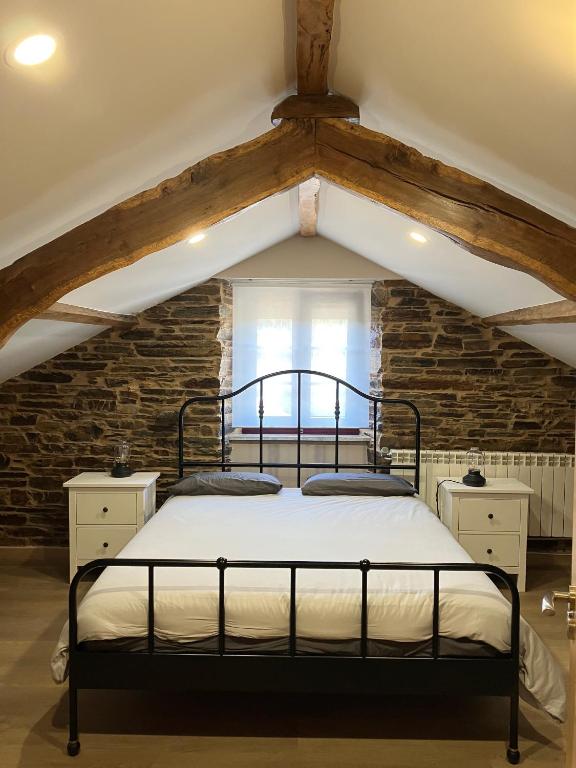 Postel nebo postele na pokoji v ubytování A Casa da Fonte