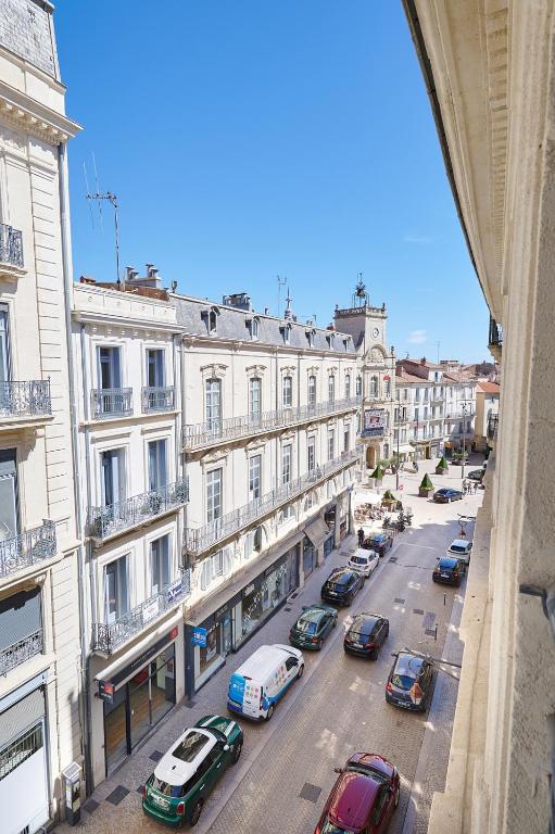 Nespecifikovaný výhled na destinaci Béziers nebo výhled na město při pohledu z apartmánu