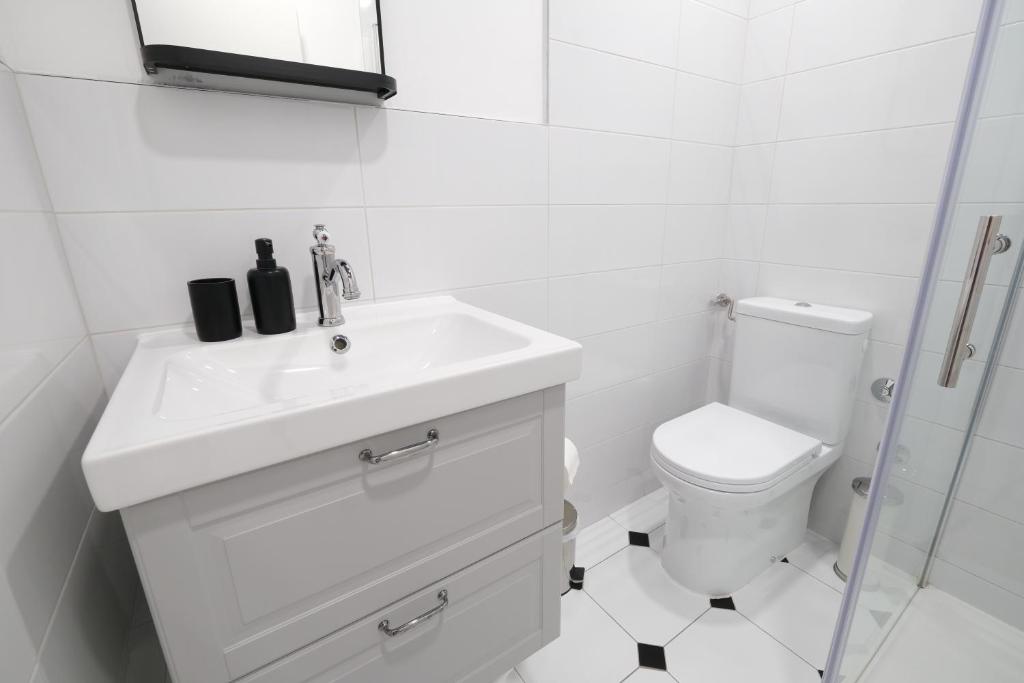 Koupelna v ubytování Apartments Ivana