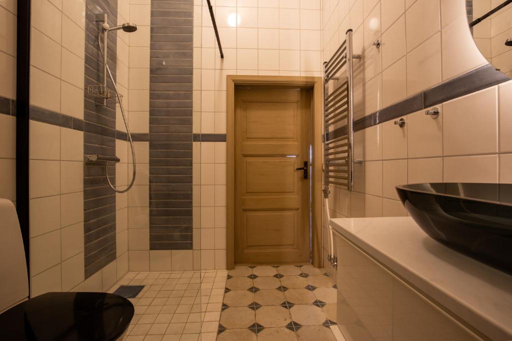 Koupelna v ubytování Ängaröds Gård