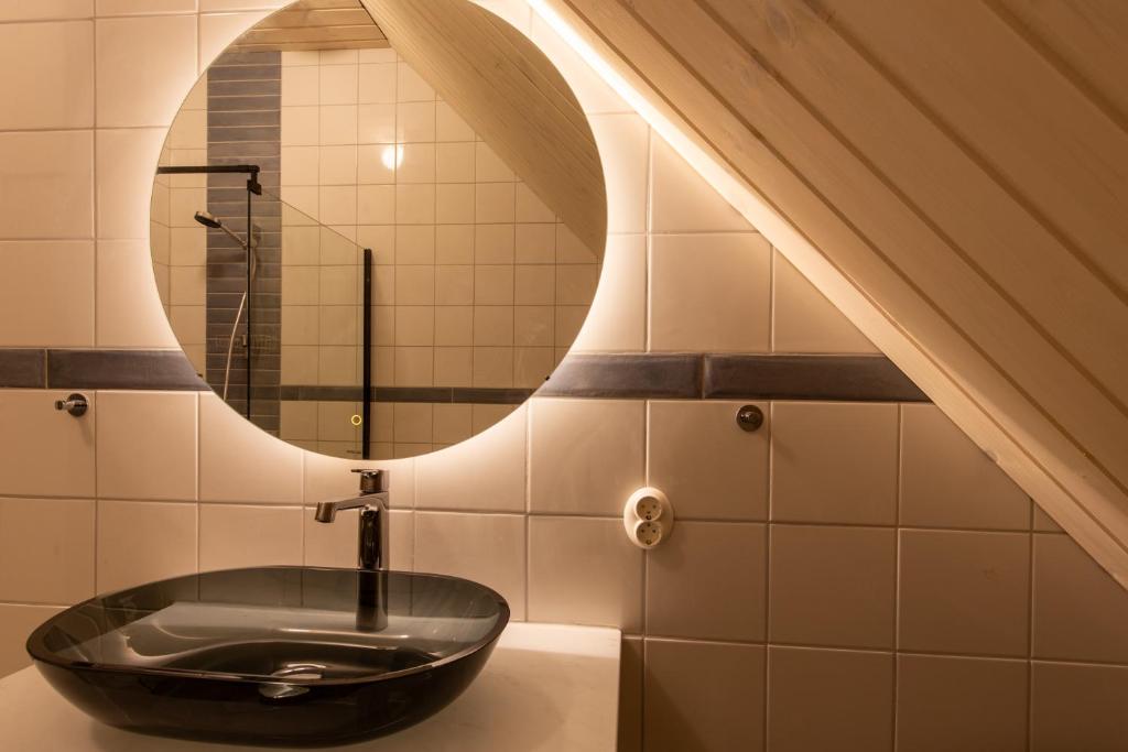 Koupelna v ubytování Ängaröds Gård