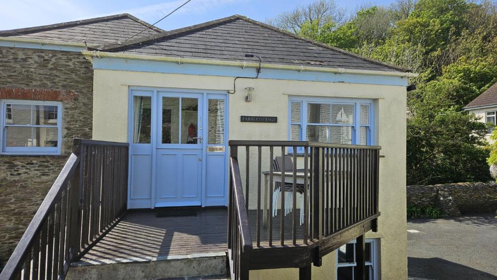 Bygningen som feriehuset ligger i