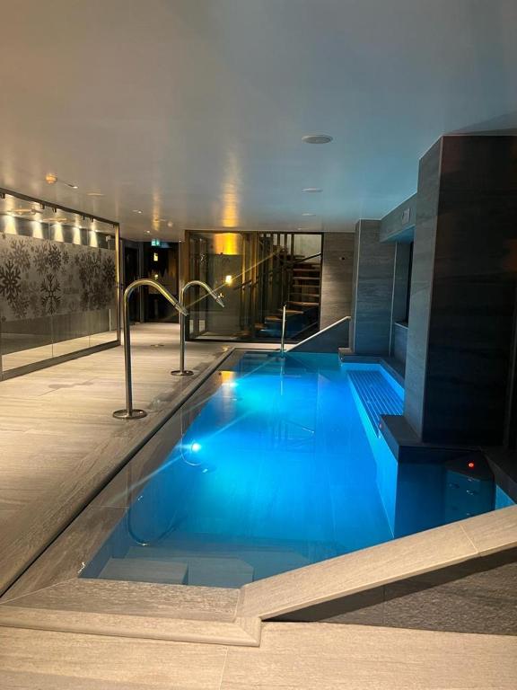Bazén v ubytování Hôtel Alpina & SPA - Restaurant Oxalis nebo v jeho okolí