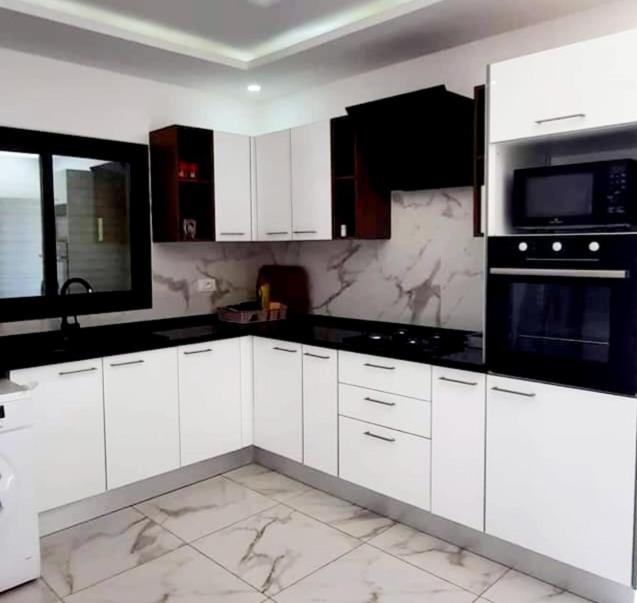 Kuchyň nebo kuchyňský kout v ubytování villa arij Djerba