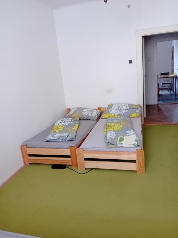 Postel nebo postele na pokoji v ubytování Holub apartment in city centrum