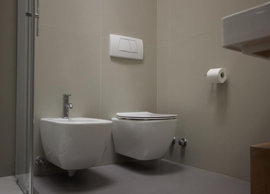 Koupelna v ubytování Hotel Sole