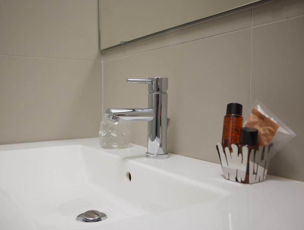 Koupelna v ubytování Hotel Sole