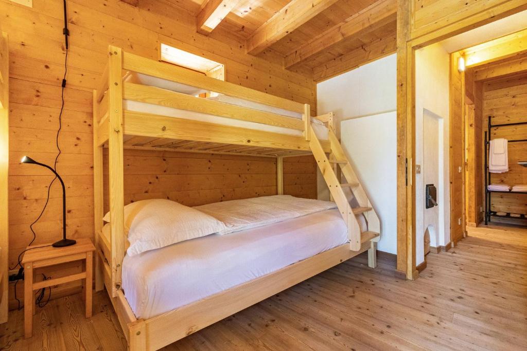 Postel nebo postele na pokoji v ubytování Wunderchalet