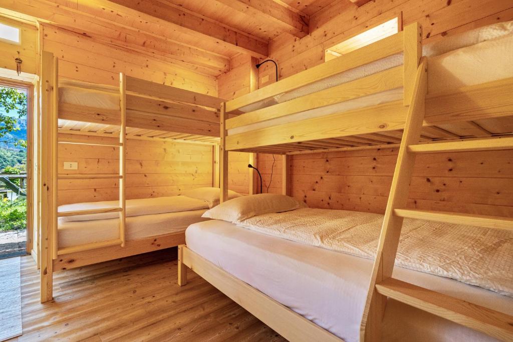 Postel nebo postele na pokoji v ubytování Wunderchalet