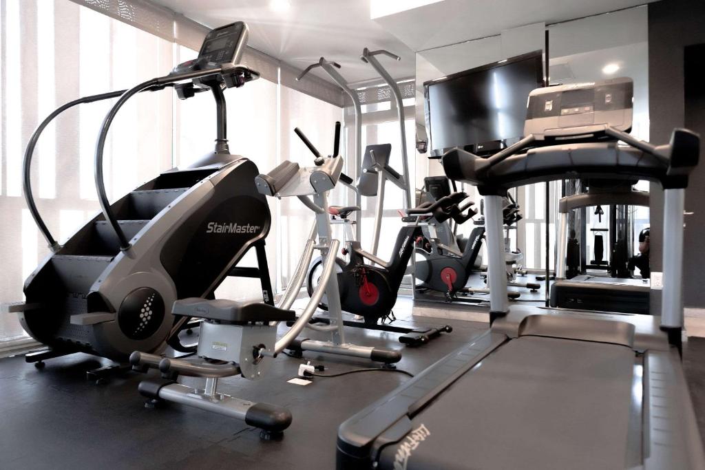 Fitness centrum a/nebo fitness zařízení v ubytování Comfort Inn Queretaro Tecnologico
