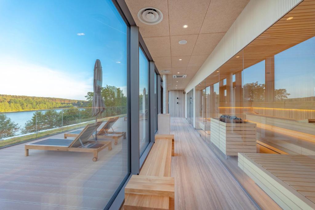 Balkón nebo terasa v ubytování Hotel GLAR Conference & SPA