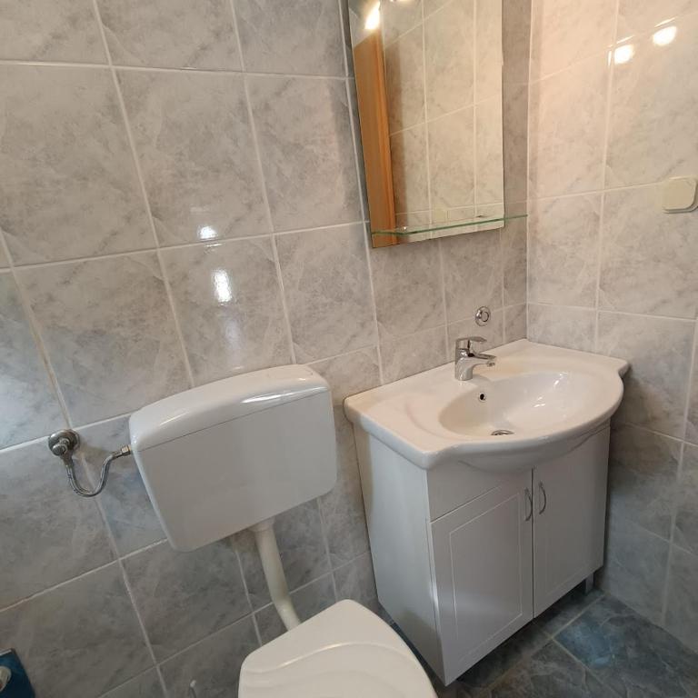 Koupelna v ubytování Apartmani Ćuk