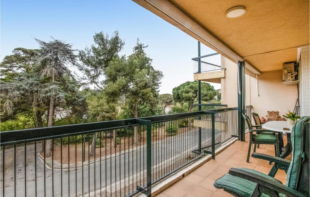 Balkón nebo terasa v ubytování Cozy Apartment In Sant Feliu De Guíxols