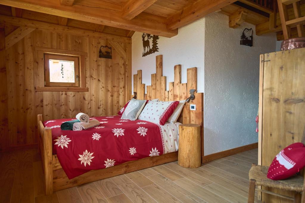 Postel nebo postele na pokoji v ubytování Natural Lodge Maso Baseta