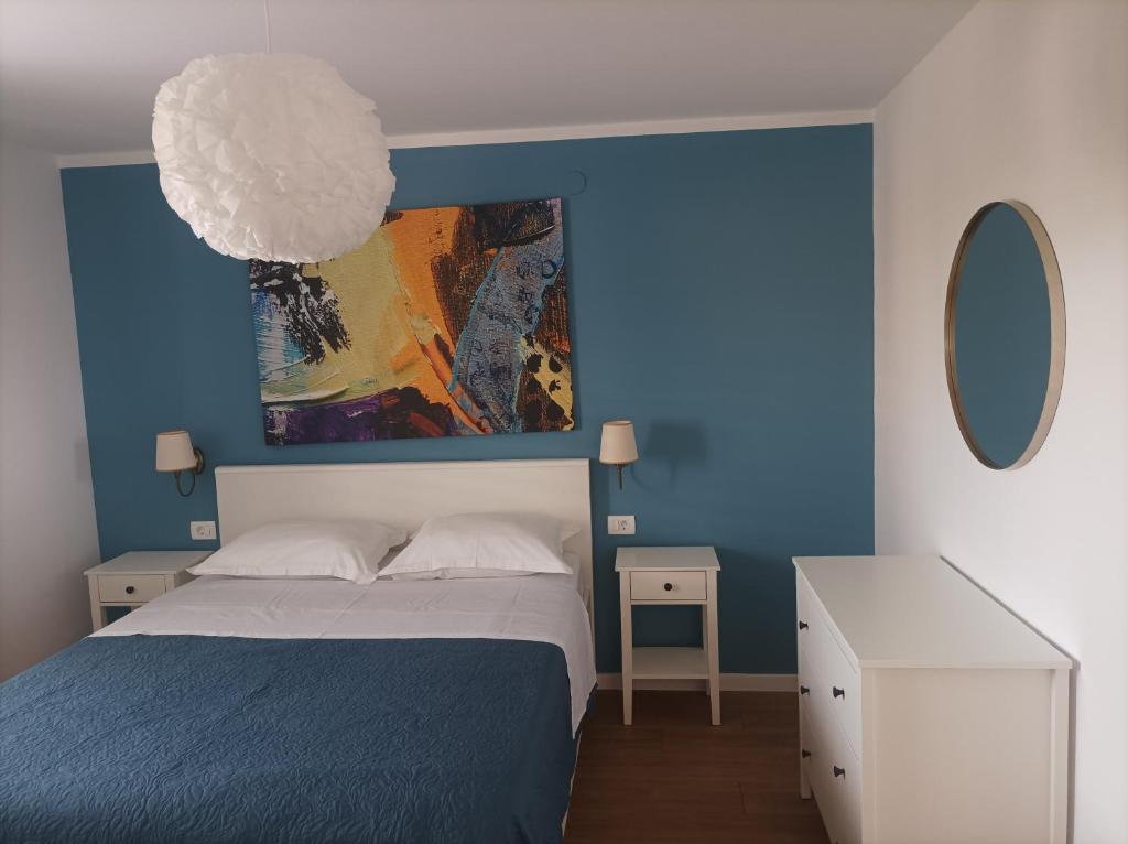 Postel nebo postele na pokoji v ubytování Neda Apartmani