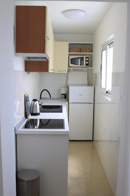 Kuchyň nebo kuchyňský kout v ubytování Neda Apartmani