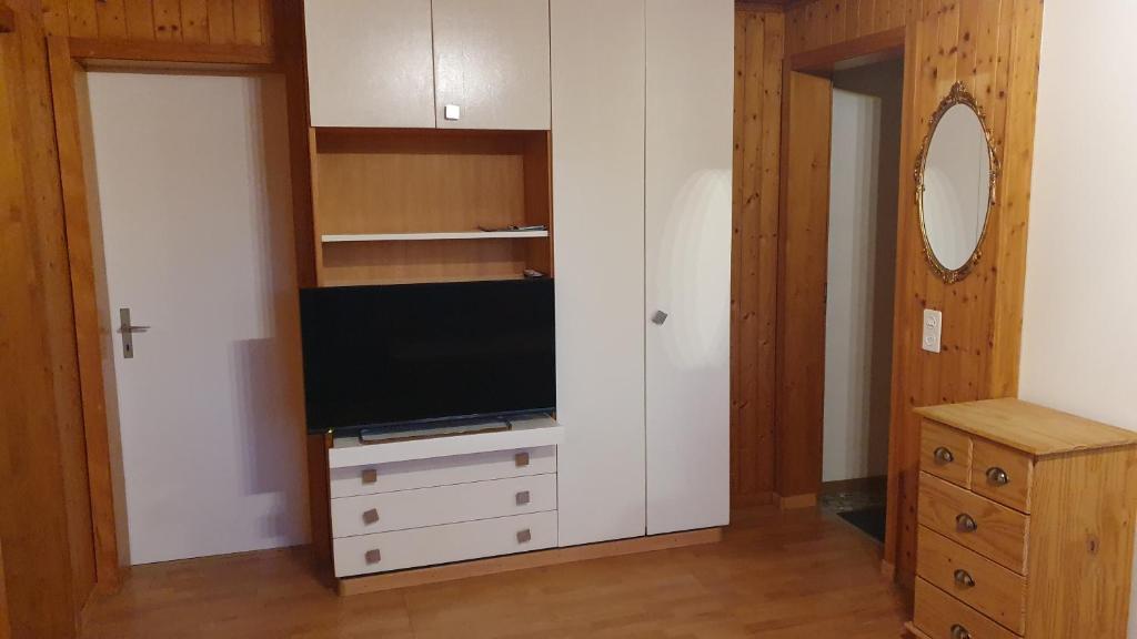 TV a/nebo společenská místnost v ubytování Chalet Falk