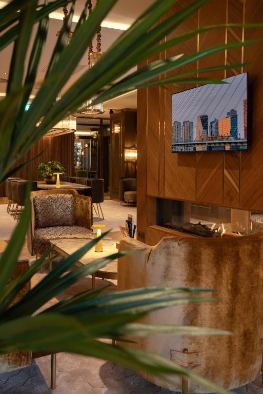 Posezení v ubytování ART Hotel Rotterdam-Fully Renovated