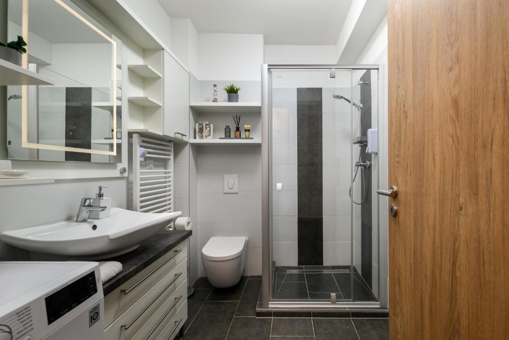 Koupelna v ubytování Leonardo50 Apartment