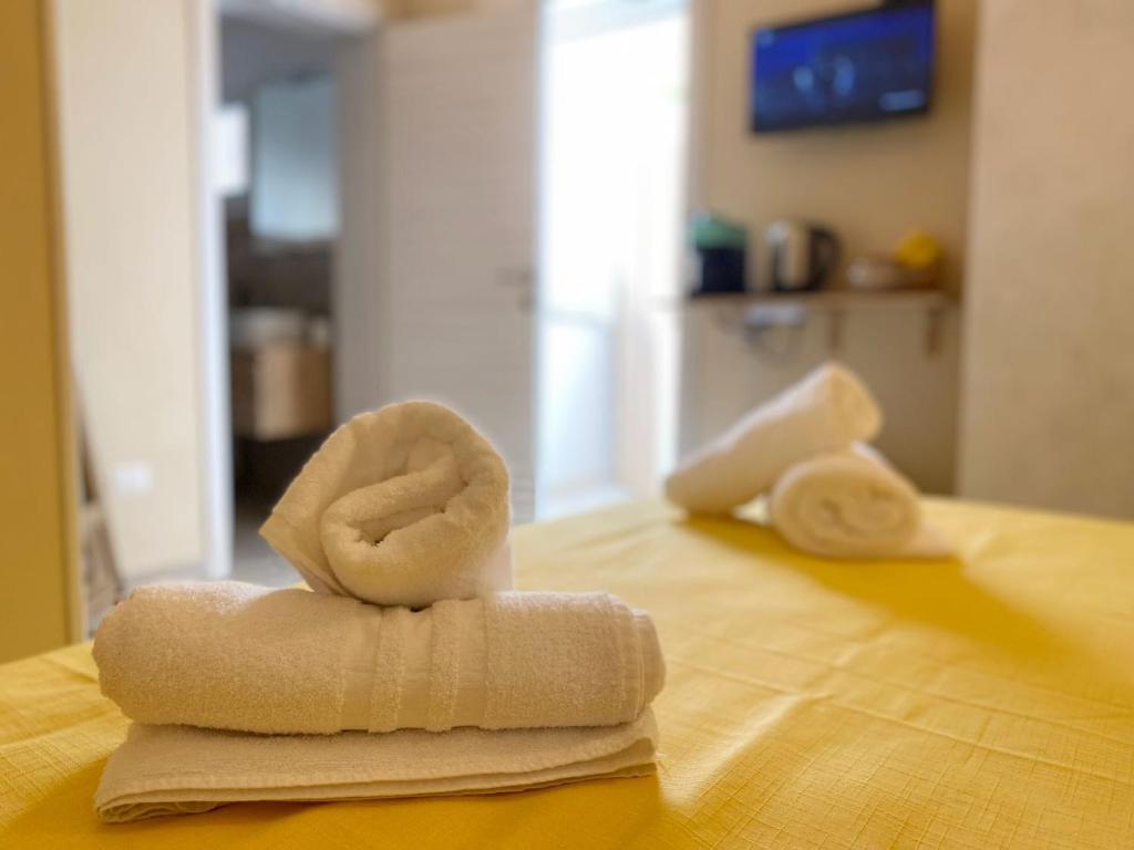 Postel nebo postele na pokoji v ubytování Duca D'Aosta