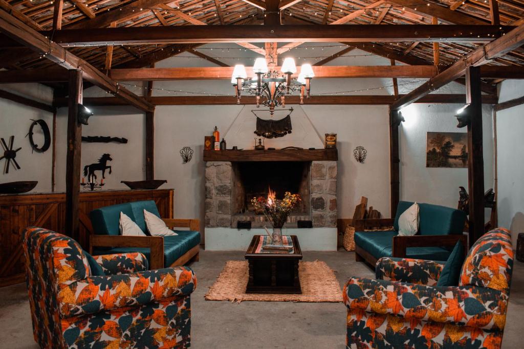 Posezení v ubytování Hacienda San Francisco
