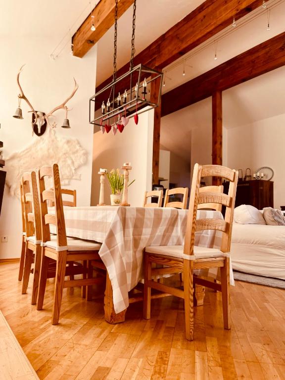 Posteľ alebo postele v izbe v ubytovaní Landhaus Frank