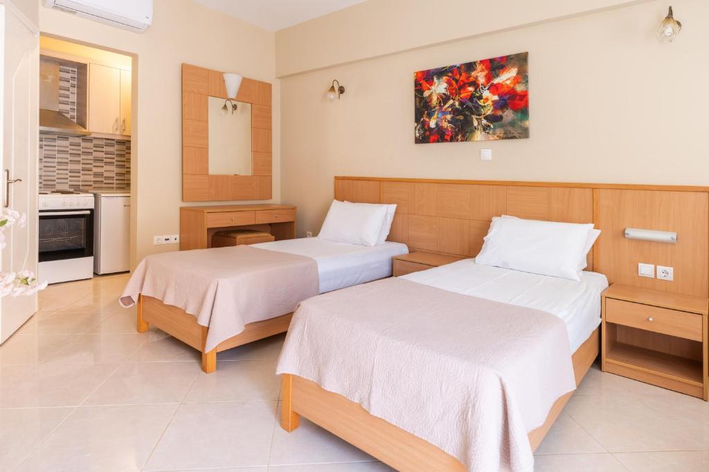 Łóżko lub łóżka w pokoju w obiekcie Romeo apartament 2