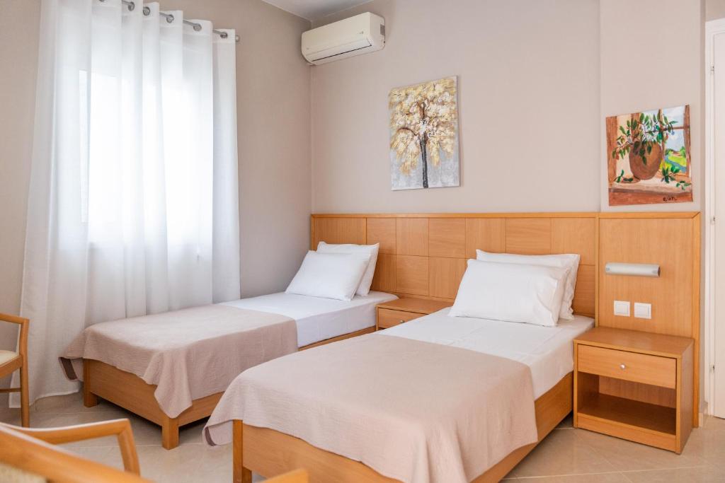Łóżko lub łóżka w pokoju w obiekcie Romeo apartment