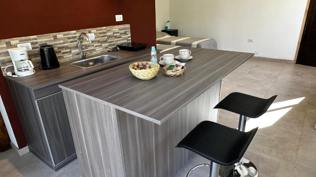 Kuchyň nebo kuchyňský kout v ubytování Tiny House Chacras