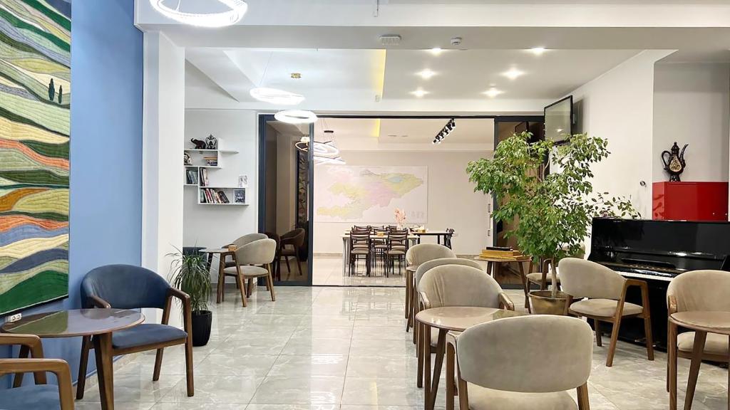 Posezení v ubytování Compass Hostel