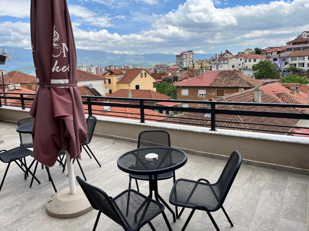 Balkón nebo terasa v ubytování Ora Apartament