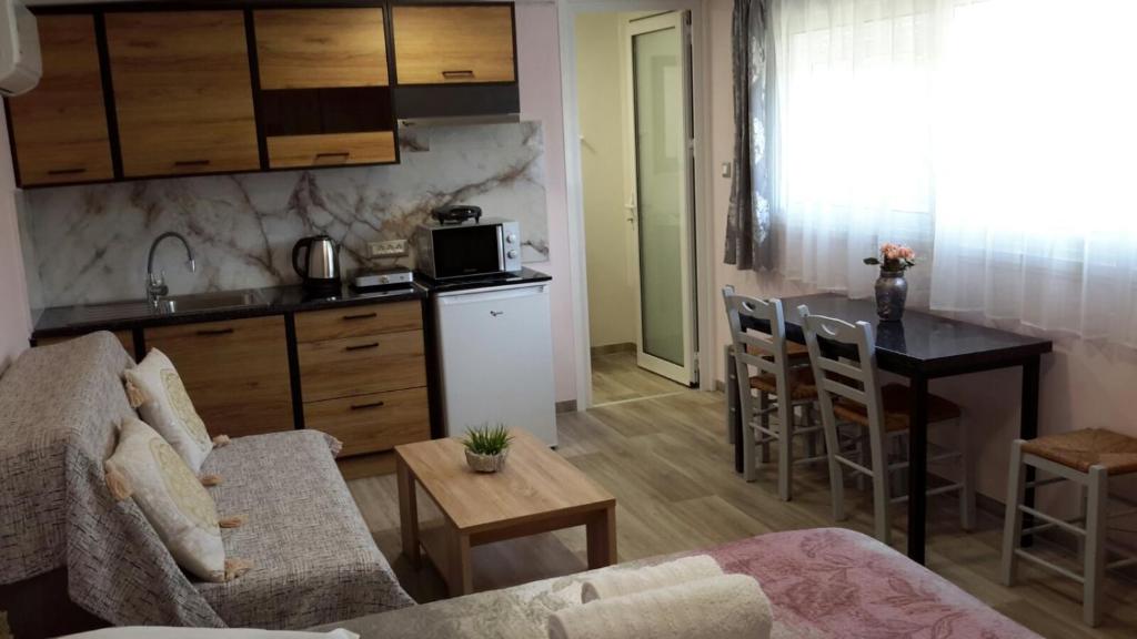 Kuchyň nebo kuchyňský kout v ubytování 3sys Apartment 503