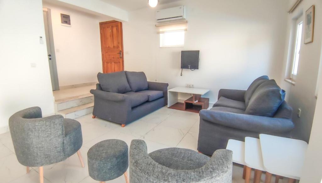Posezení v ubytování Villa Zeytin