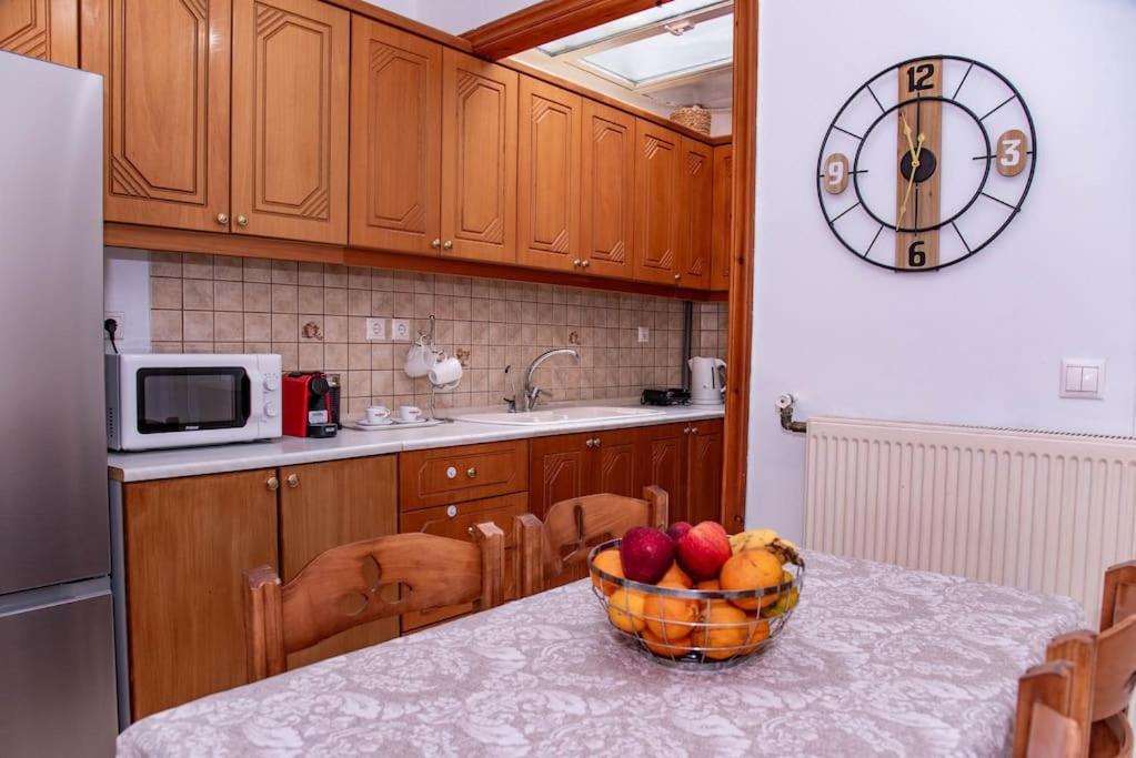 Kuchyň nebo kuchyňský kout v ubytování Sotiris Apartment