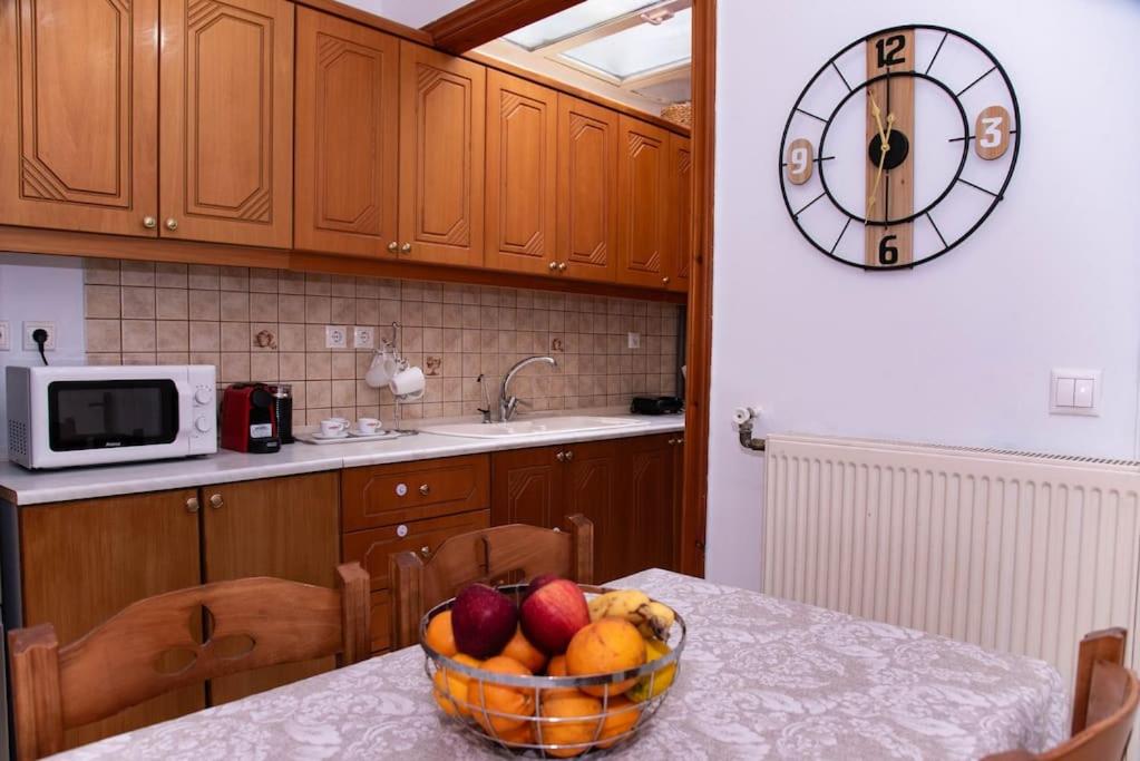 Kuchyň nebo kuchyňský kout v ubytování Sotiris Apartment