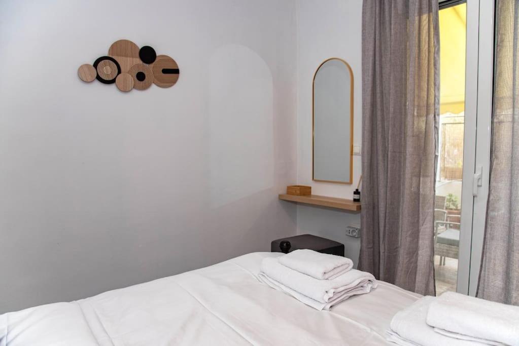 Postel nebo postele na pokoji v ubytování Sotiris Apartment