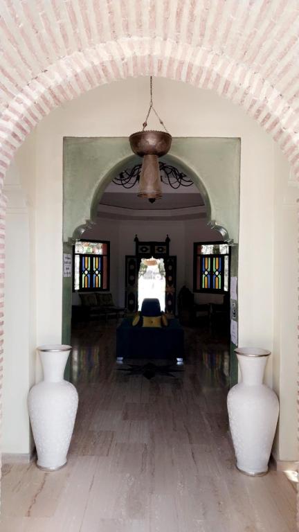 Posezení v ubytování Las Palmeras Guest House
