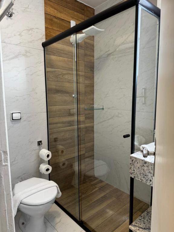Koupelna v ubytování Hotel Minorus