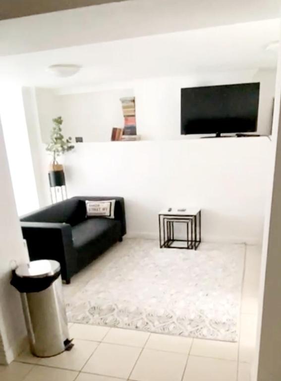 TV a/nebo společenská místnost v ubytování Evo B - Gravesend 1 Bedroom Flat 2 Min Walk to Station & Town Centre - longer stays available