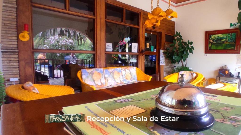 Posezení v ubytování Finca San Pedro -Alojamiento Campestre y Reserva Natural-