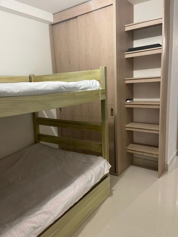 Postel nebo postele na pokoji v ubytování peña azul la morada Sánchez