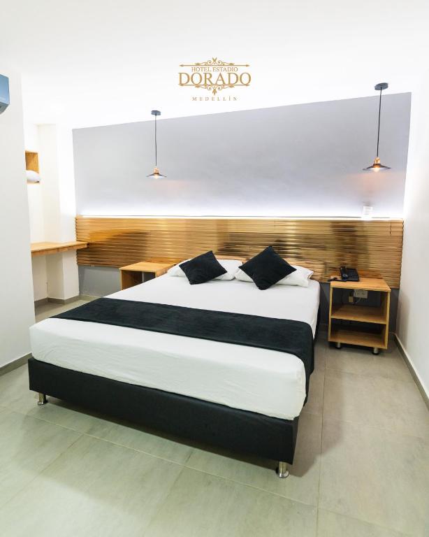Postel nebo postele na pokoji v ubytování HOTEL ESTADIO DORADO