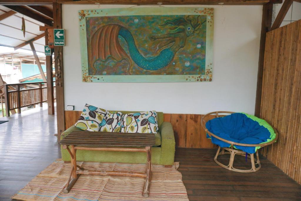 Posezení v ubytování La Fauna Hotel