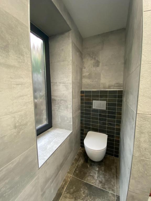 Koupelna v ubytování Apartmány Krymlov