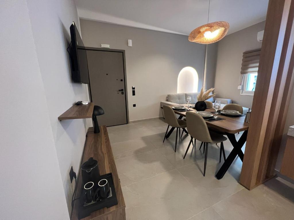 TV a/nebo společenská místnost v ubytování Munda suites