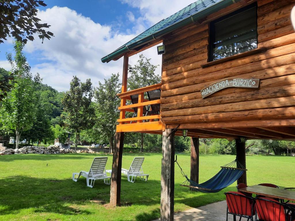 Zahrada ubytování Hacienda Burzić