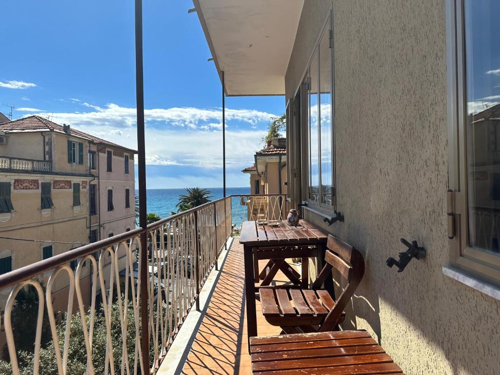 Balkón nebo terasa v ubytování RivieraRent Ca Bolla sul mare MTB paradise