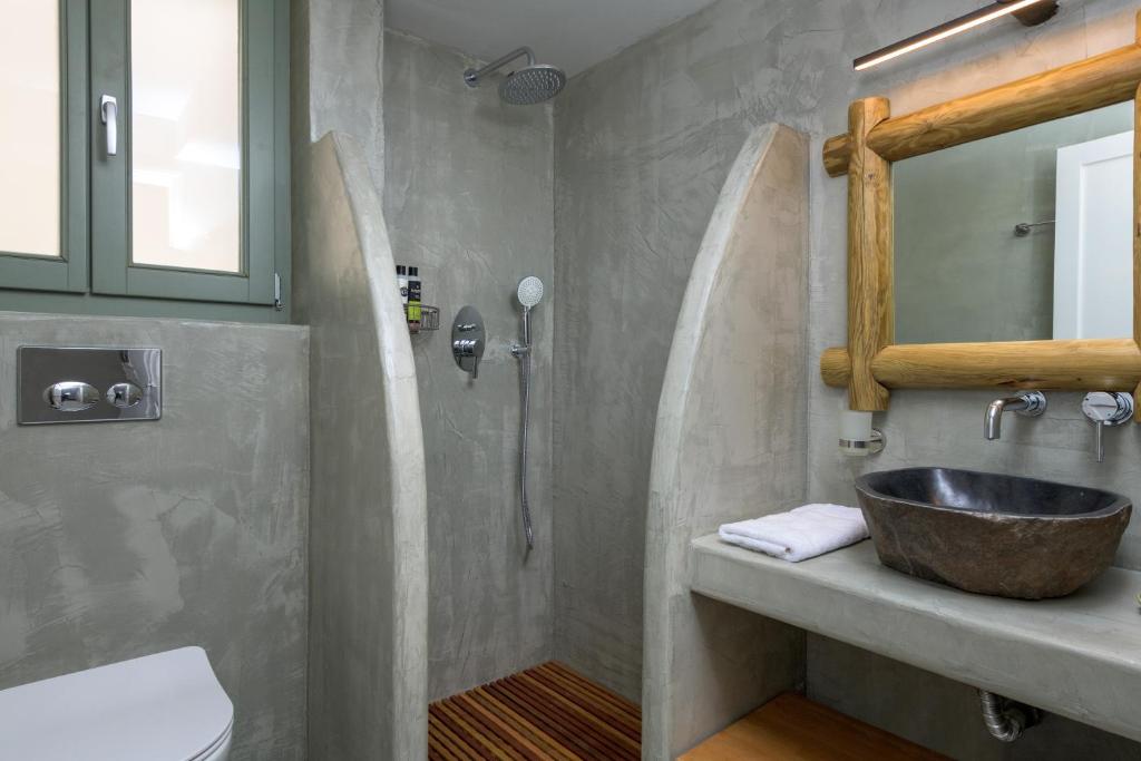 Koupelna v ubytování Onar Residences Chalki